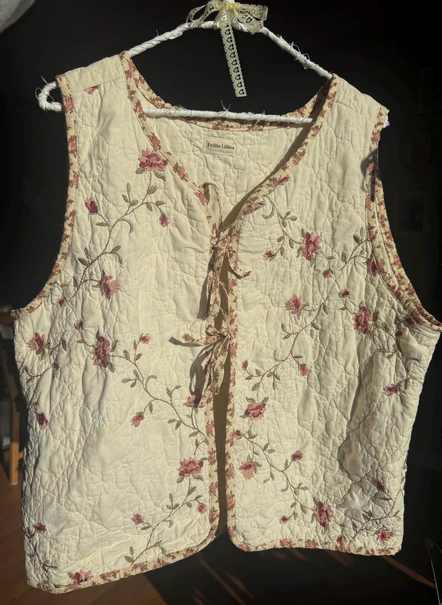 Floral Lattice Vest