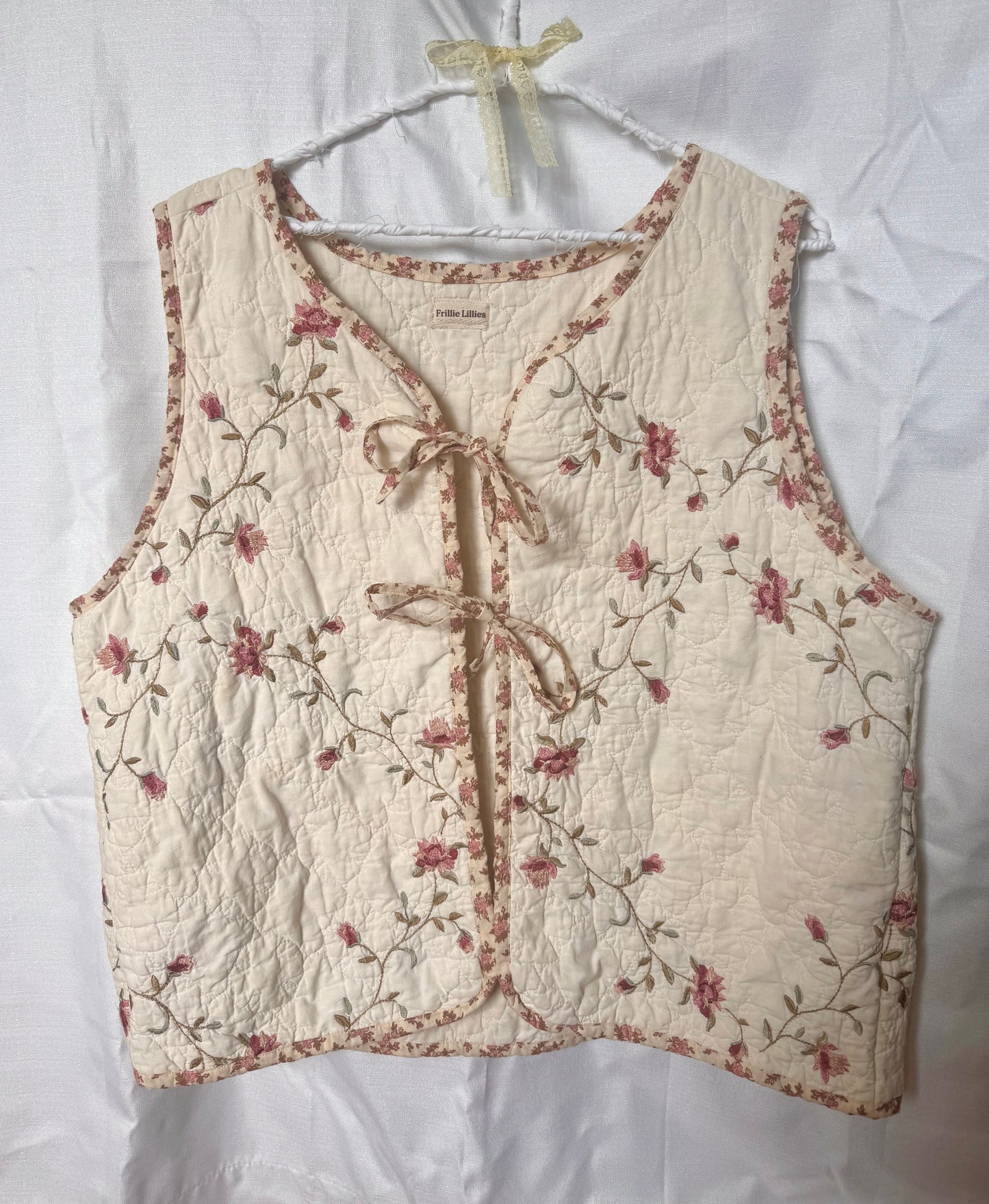 Floral Lattice Vest