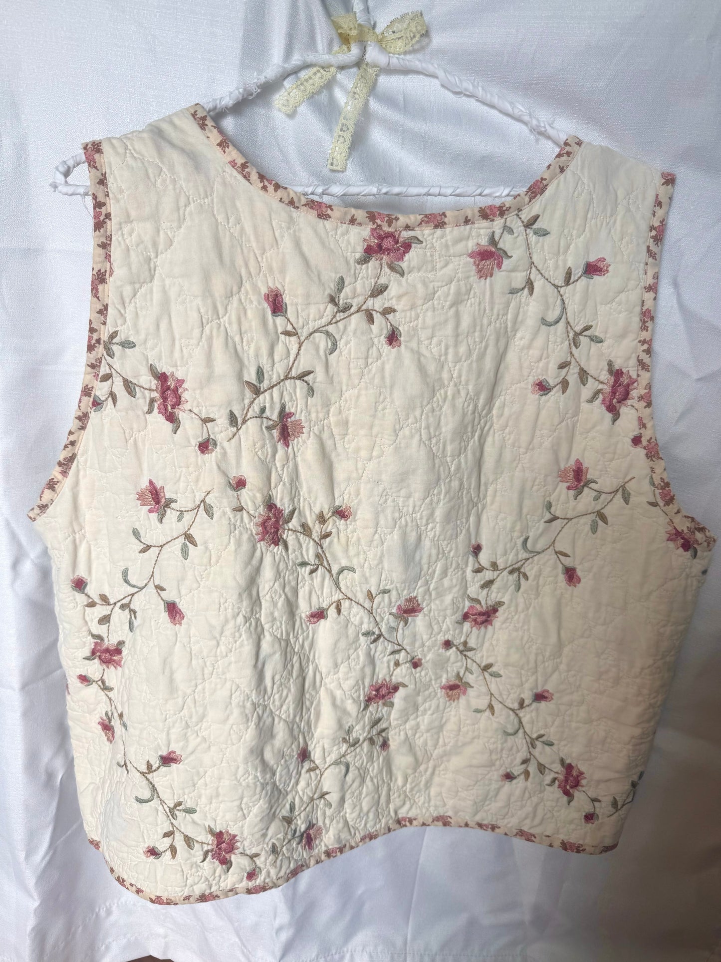 Floral Lattice Vest